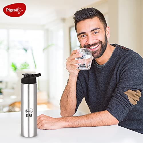 Pigeon by Stovekraft Stainless Steel Inox Hydra 1000 Drinking Water Bottle 900 ml - Silver (Pack of 1)