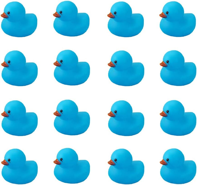 WAMSOLE 50PCS Super Mini Rubber Duck Bath Duck Toys for Toddlers Boys Girls,Squeak and Float Rubber Ducks in Bulk Baby Shower Duck Decorations Party Favors (1.6'')