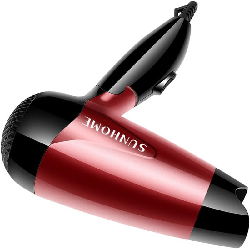 SUNHOME Foldable1200W Mini Hair Dryer. Easy storage hook. Travel portable Hair Dryer Green/White