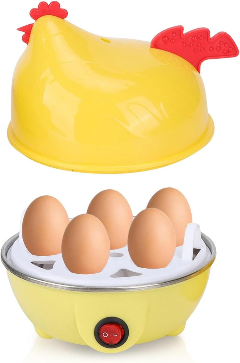 ECVV Multi-functional Electric Eggs Boiler Chicken Egg Cooker Cooker Steamer Home Kitchen Use | 7 Egg Capacity Multifunction Electric Boiled Egg Maker Food Steamer | Random Color |