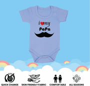 Pack of 2 Unisex Baby Romper with Mama and Papa Printed Design for Newborns,Infants, Toddlers Short Sleeve Jumpsuit Snap Closure for Easy Diaper Changes Ideal for Baby Shower
