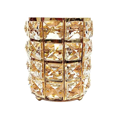 Crystal Make Up Organizer, Desk Organizer For Makeup Brush, Beauty Tools & Accessories For Women, Bathroom Organizer Stand, Crystal Makeup Organizer