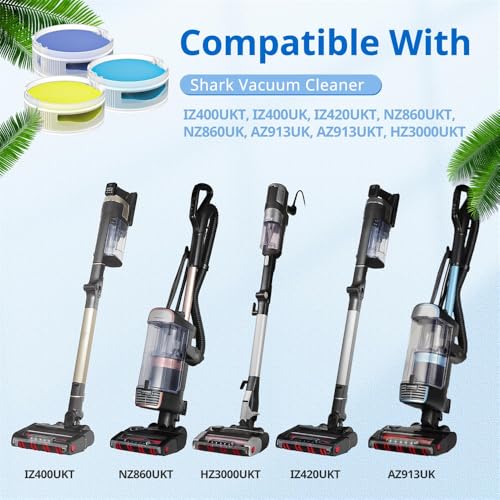 Azonee 6 Pack Anti Odour Cartridge, for Shark HZ3000UKT, IZ400UK, IZ400UKT, IZ420UKT, NZ860UK, NZ860UKT, AZ913UK, AZ913UKT Vacuum Cleaner