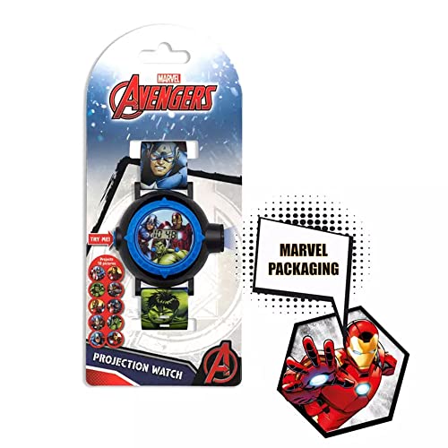 Marvel Disney Avengers Quartz Digital Dial Rubber Strap Boys Watch AVG3536ARG