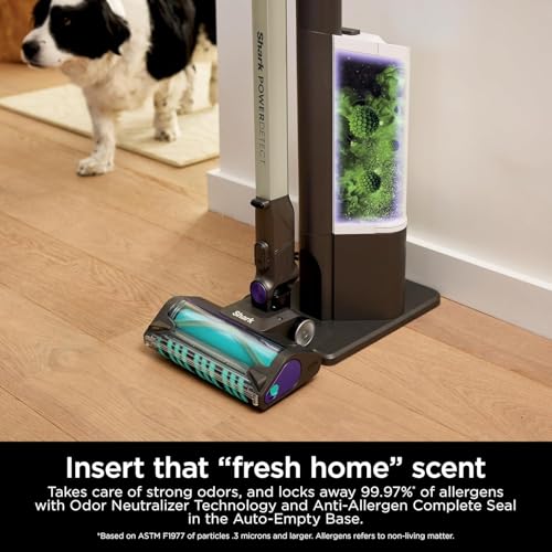 Shark PowerDetect Clean & Empty Cordless Pet Vacuum Cleaner, 70 Minutes Run-Time, Mocha Grey/Brass, IP3251MET