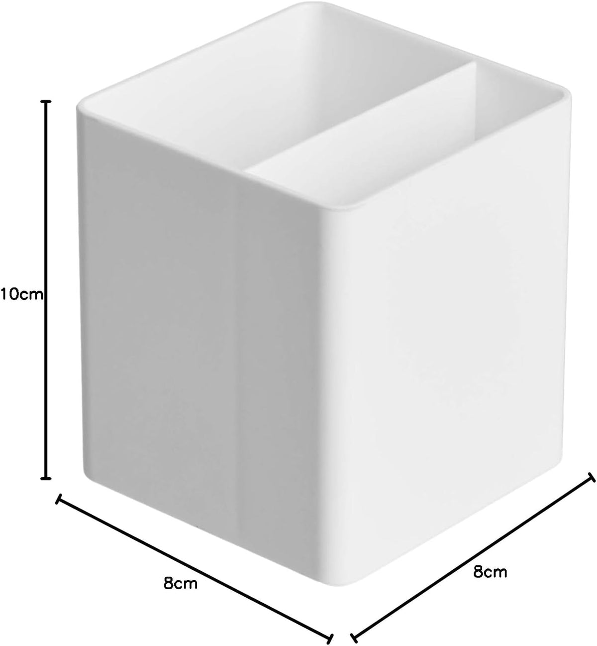 Amazon Basics Plastic Organizer - Pen Cup, White – image 4