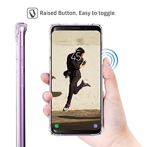 KIOMY Galaxy S9 Case Crystal Clear Shockproof Bumper Protective Case for Samsung Galaxy S9 Transparent Pure TPU Slim Fit Flexible Cell Phone Back Covers