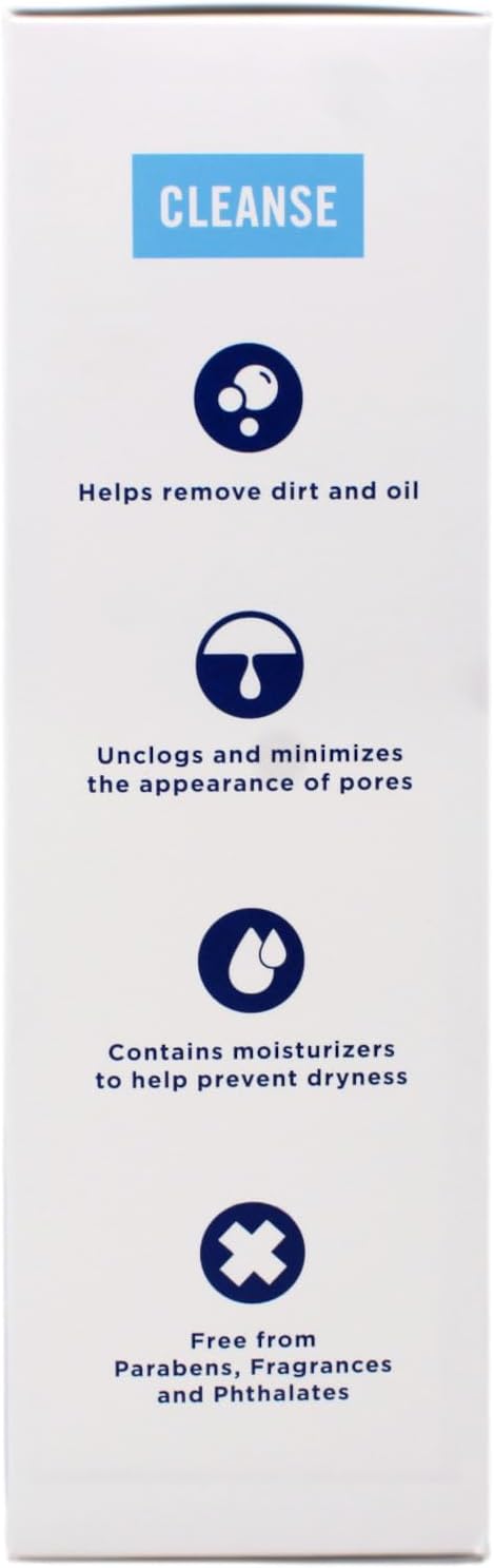 â Creamy Acne Wash with 4% Benzoyl Peroxide Reduces Blemishes and Exfoliates Skin Cells â 6 oz (3 Pack)