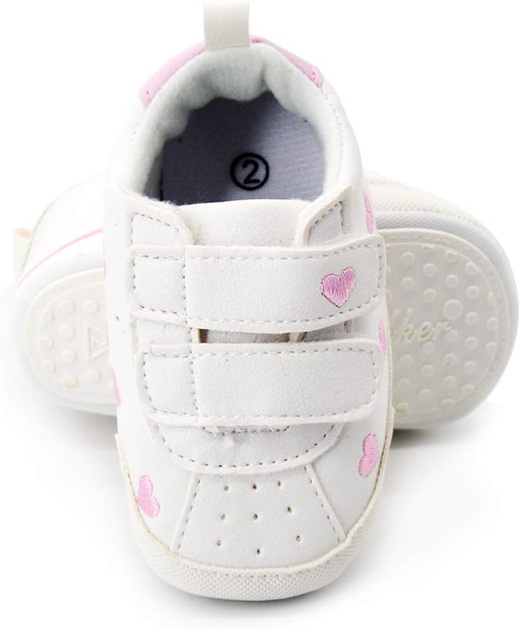 E-FAK Baby Shoes Boys Girls Infant Sneakers Non-Slip Rubber Sole Toddler Crib First Walker Shoes