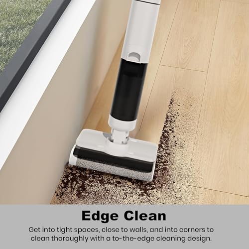 S7 Wet and Dry Cordless Vacuum Cleaner and Mop with LED Display - 2-in-1 Vacuum Cleaner with Powerful 16KPa Suction - Handheld Vacuum with Self cleaning - Ideal for Hard Floors, Pet Hair, Carpets