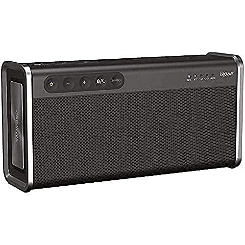 Creative iROAR Go powerful, weatherproof Bluetooth Speaker with 5 Drivers, black