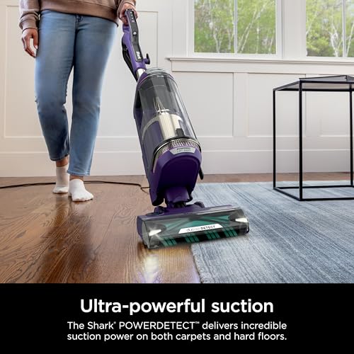 Shark POWERDETECT Upright Vacuum with DuoClean Technology, Powered Lift-Away, Self-Cleaning Brushroll for No Hair Wrap, Anti-Allergen Complete Seal, and Odor Neutralizer Technology, AZ4002