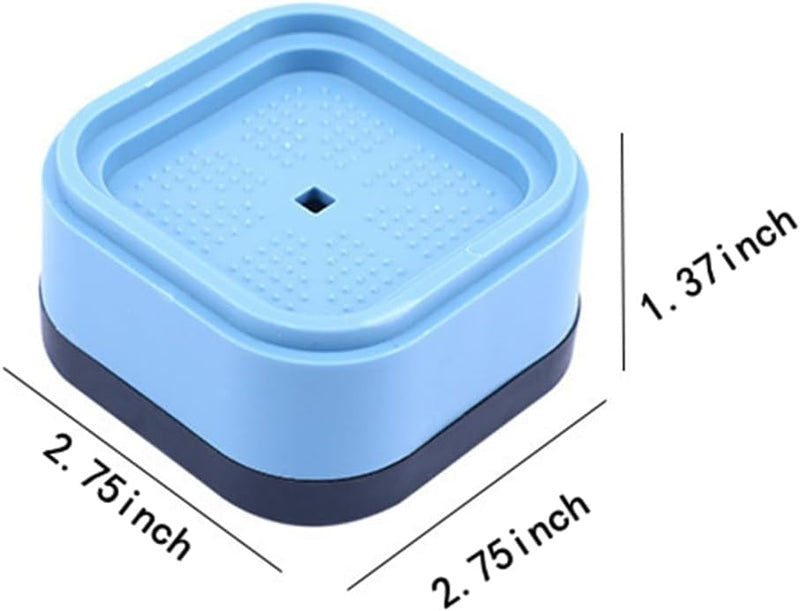 HSZJsto 4PCS Washer Dryer Stabilizer Pads Antivibration and Anti-Walk Pads - Anti Vibrant Pad- Excludes Walking Feet Reduces Vibration as Washing Machine Mat Pan Tray Stand Stabilizer Pedestal
