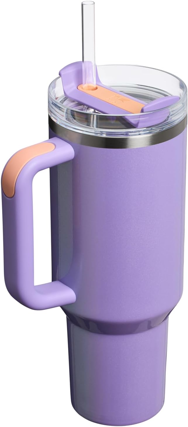 Stanley Quencher H2.0 Tumbler with Handle & Straw 30 oz | Twist On 3-Way Lid | Cupholder Compatible for Travel | Insulated Stainless Steel Cup | BPA-Free | Cherry Blossom