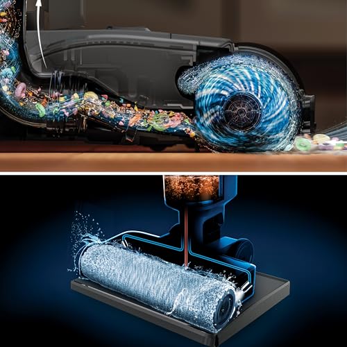 Shark HydroVac MessMaster 3-in-1 Vacuum Cleaner System with Cable, Mop and Self-Cleaning, for Hard Floors and Area Carpets, WD161