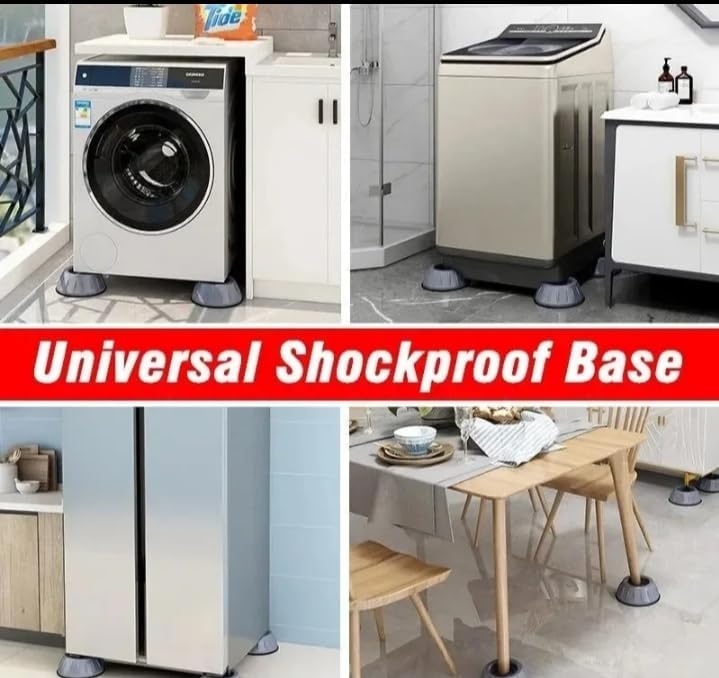 Anti-Vibration Pads for Washer and Dryer, 4 Pieces, Noise Reduction Shock Absorbers