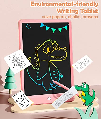 Kaihery LCD Writing Tablet for Kids,10 Inch Large Screen Doodle Board Writing Pad,Colorful Erasable Electronic Drawing Writing Pads, Educational and Learning Girls Gifts Toys for 3-8 Year Old