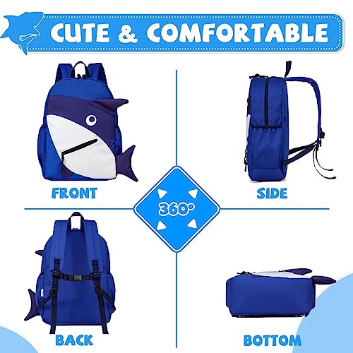 VASCHY Toddler Kids Backpack,Cute Lightweight Schoolbag for Little Children Preschool Boys Girls Bookbag with Chest Strap 3D Shape