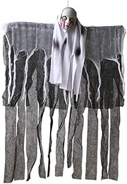 Halloween Hanging Decorations - Skeleton Hanging Ghost Flying Scary Skull Skeleton Decorations for Outdoor Indoor Party Props Haunted House Halloween Decoration (style 5) - style 1