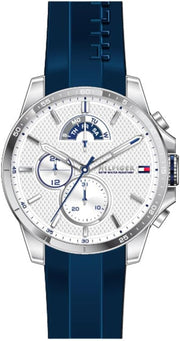 DECKER Men Watch, Analog - WHITE / BLUE