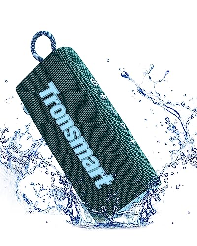 Tronsmart Portable Bluetooth Speaker, Trip Mini Speaker with Bluetooth 5.3, 20H Playtime, AUX, Mic, IPX7 Waterproof Speakers, Wireless Outdoor Speakers for Beach and Bike Travel - Blue