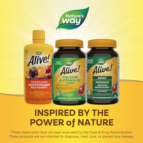 Nature'S Way Alive Calcium + D3 Gummies 60'S