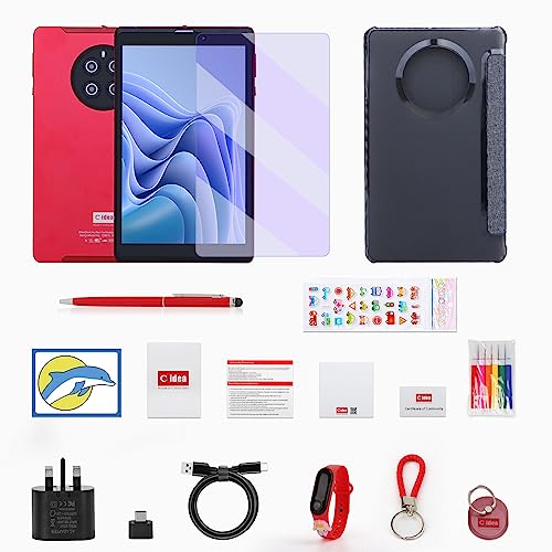 C idea 8 inch Tablet, Android 12.0 Tablet with SIM Card Slot Wifi/5G LTE 8GB RAM,512GB ROM Storage Dual 5MP? Camera HD IPS Display, CM815(Black)