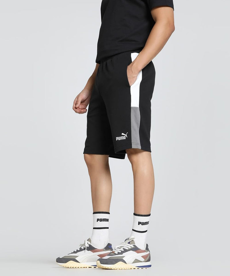 mens ESS BLOCK Shorts 10" TR PUMA Black Shorts - PUMA Black