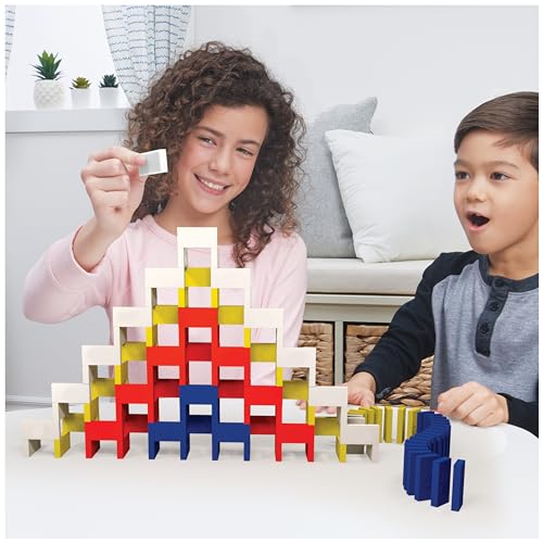 Spin Master Games H5 Domino Creations 100 Piece Set By Lily Hevesh, Family Game For Adults And Kids Ages 5 And Up, Classic Set, 20127489