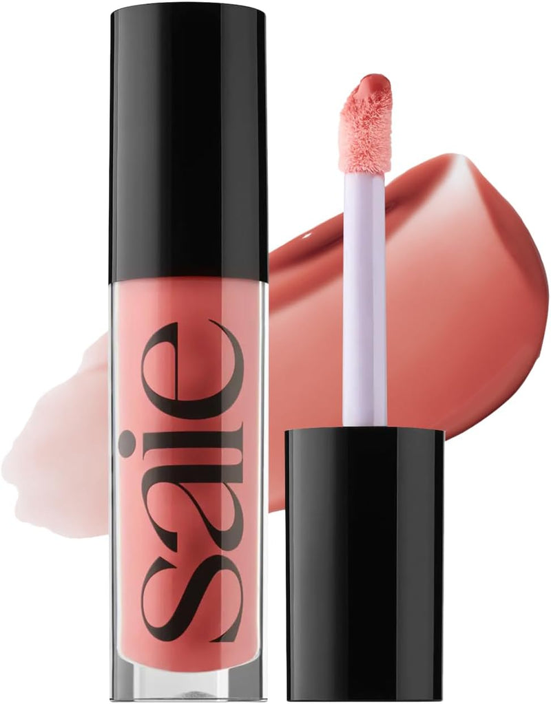 Glossybounce - Hydrating Lip Gloss and Tinted Lip Oil Hybrid with Hyaluronic Acid & Jojoba Oil for Non-Sticky, Ultra-Shiny, Plump & Soft Lips - Everyday Makeup Essential - Disco (.17 oz) - Pink
