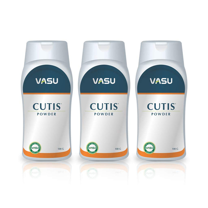 TRICHUP - Vasu Healthcare Cutis Dusting Powder, 100g (Pack of 3)