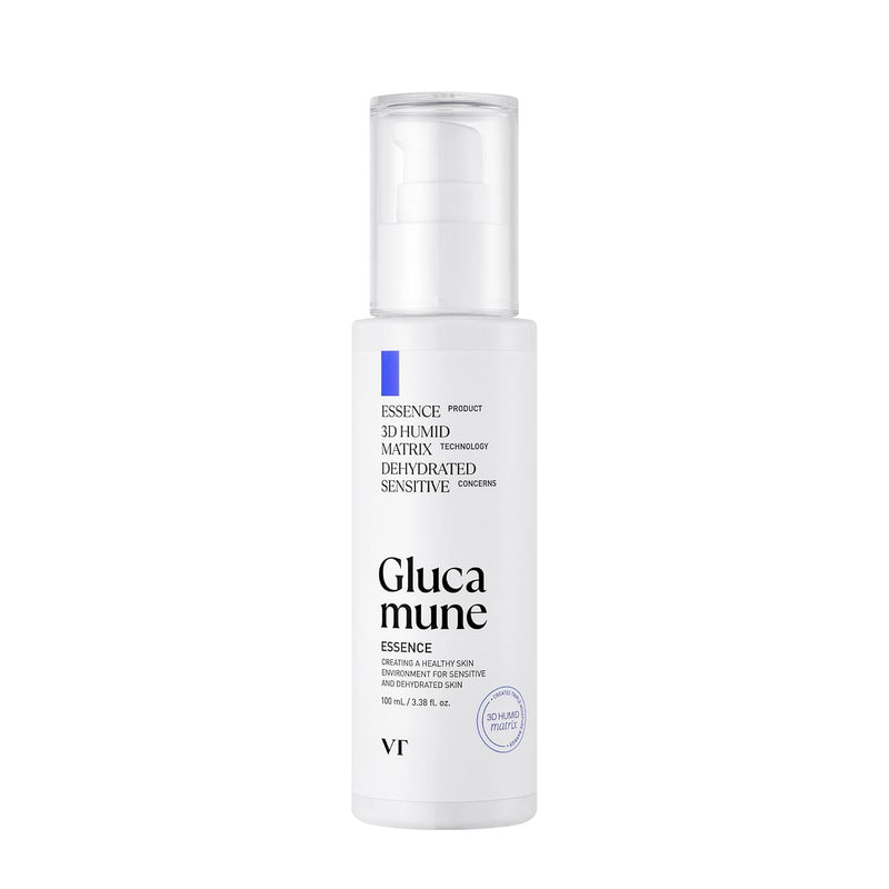 VT Cosmetics Glucamune Essence | Plant-based mucin, Soothing&Calming Essence for All Skin Types (3.38 Fl Oz/100ml).