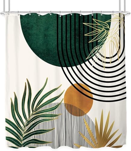 Shower Curtain for Bathroom，Abstract Modern Boho Shower Curtain,Machine Washable Waterproof Fabric Curtain for Home Bathroom Hotel Decor,Bathroom Curtain with Hooks180 * 180CM