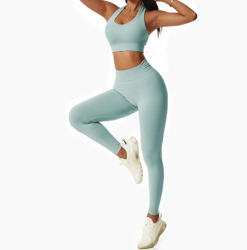 Vertvie Halterneck Sports Bra Backless Fitness Bustier Women's Padded Push Up Bra Without Underwire Sports Bra Top Yoga Bra Medium Support Workout