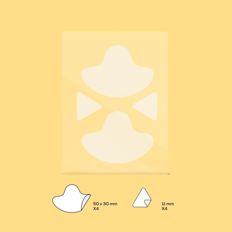 Hanhoo T-Zone Pore Patch, 4 Pore Patches and 4 Triangle Blemish Patches, Improves Look of Clogged Pores, Mattifies, Shrinks Pimples on T-Zone, Blackhead and Acne Treatment, Korean Skincare