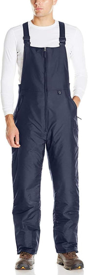 Men's Men's Classic Insulated Overalls Bib skiing-pants - Small/32 Inches Inseam Blue Night