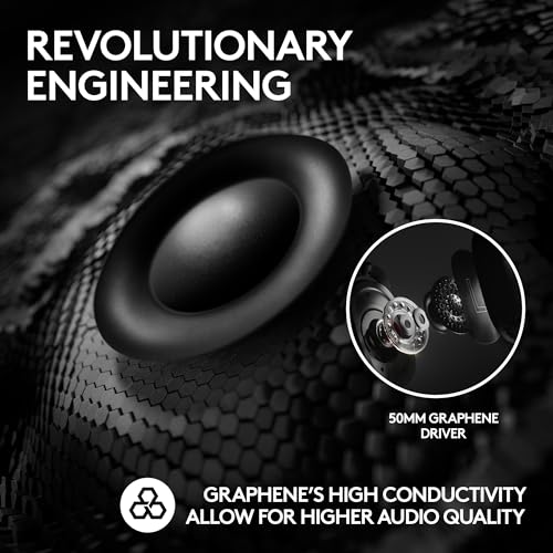 Logitech G PRO X 2 LIGHTSPEED Wireless Gaming Headset, Detachable Boom Mic, 50mm Graphene Drivers, DTS: X Headphone 2.0â7.1 Surround, Bluetooth/USB/3.5mm Aux, for PC, PS5, PS4, Nintendo Switch - Black
