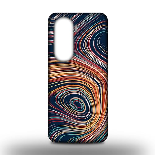 AMC Design TPU Mobile Case Cover for Honor 90 Lite (LTE / 5G) with Abstract Swirled Stripes Pattern 28