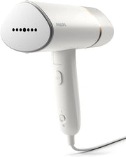 Philips Compact Handheld Steamer 3000 Series - 1000W - 20g/min Continuous Steam - 2M Cord Length - 100ML - Compact & Foldable - Blue - STH3000/26 - white