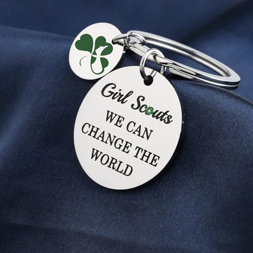 KUIYAI Girl Scouts Gift Girl Scout Leader Gift Scouts Troop Gift Scoutmaster Gift Girl Scout Camper Gift Scout Cookie Gift, Metal, stainless steel