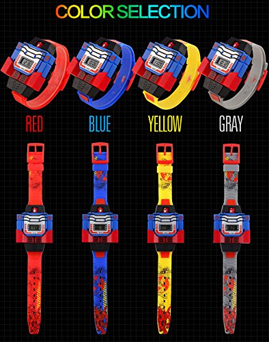 VIGOROSO Boys Girls Children Kids Digital Watch Transformers Bumblebee Cartoon Wristwatch Watch for Kids - Kids Gifts