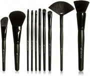 E.L.F. Professional Set Of 12 Brushes, Vegan MakEUp Tools, For Expert Blending, Contouring & Highlighting - Silver 19 Count (Pack of 1)