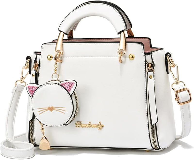 womens Xiaoyu001 Women Purse Satchel - White