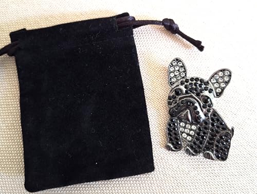 French Bulldog Brooch, Dog Pin, Frenchie Brooch, Crystal Animal Brooch, Fashionable Dog Brooch, Brooch For Women, Girl, Men, Frenchie Lovers Gift, Frenchie Accessories, Gift For Frenchie Parents
