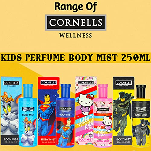 Cornells Wellness Tom & Jerry Cartoon Body Mist 250ML for Kids - Floral Fruity Fragrance