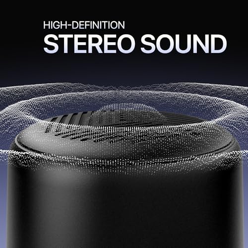 Mivi Play Bluetooth Speakers Wireless with 12 Hours Playtime. Wireless Speaker Made in India with Exceptional Sound Quality, Portable and Built in Mic-Black