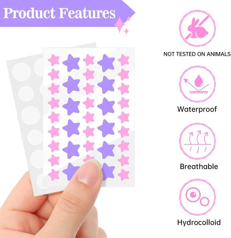 KANZA - 30 Pcs T-Zone Hydrocolloid Patches| Cleansing Blackhead Remover| Acne Patch Pimple Remover for Zit Breakouts |Nose and Forehead Patch |Painless,Safe |Removes Pimple,Acne Nose Gunk Pores