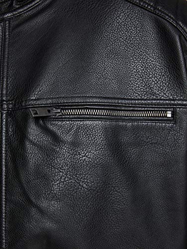 Jack & Jones Mens Jcorocky Jacket Ps Leather Jacket