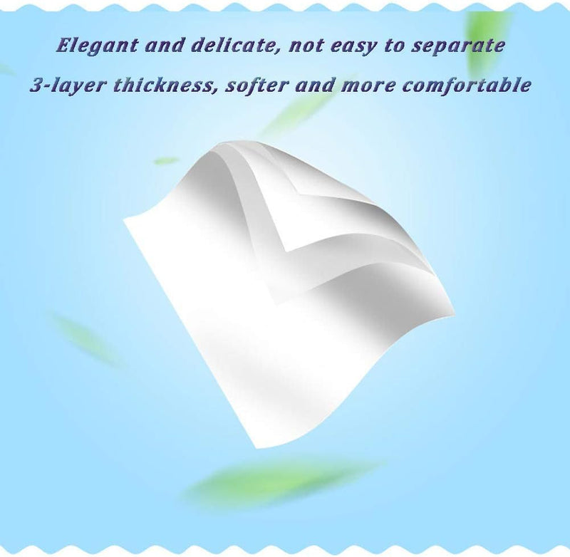 Car Tissue Refill, Disposable Facial Tissues, Disposable Face Towel, Pocket Tissue Travel Size Pack for Car or Purse, 12 Packets, 360 Sheets, Soft and Comfortable