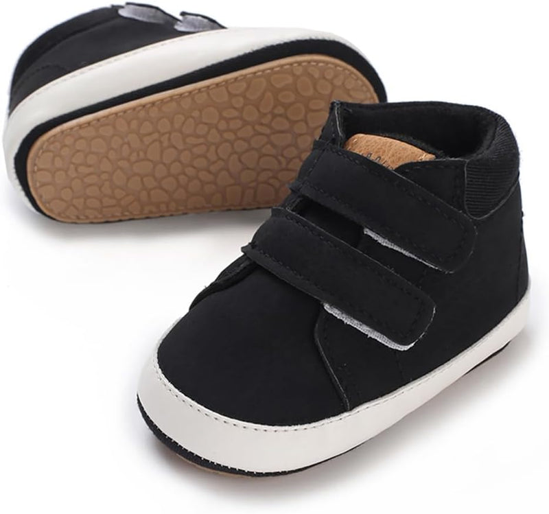 E-FAK Baby Shoes Boys Girls Infant Sneakers Non-Slip Rubber Sole Toddler Crib First Walker Shoes